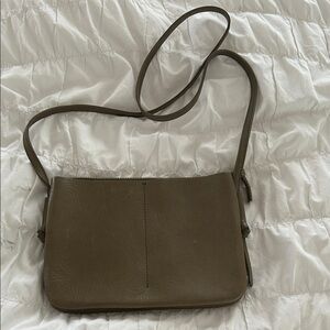 Madewell Olive Leather Crossbody Bag